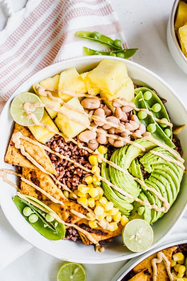 Chipotle Ranch Pineapple Rice Bowls