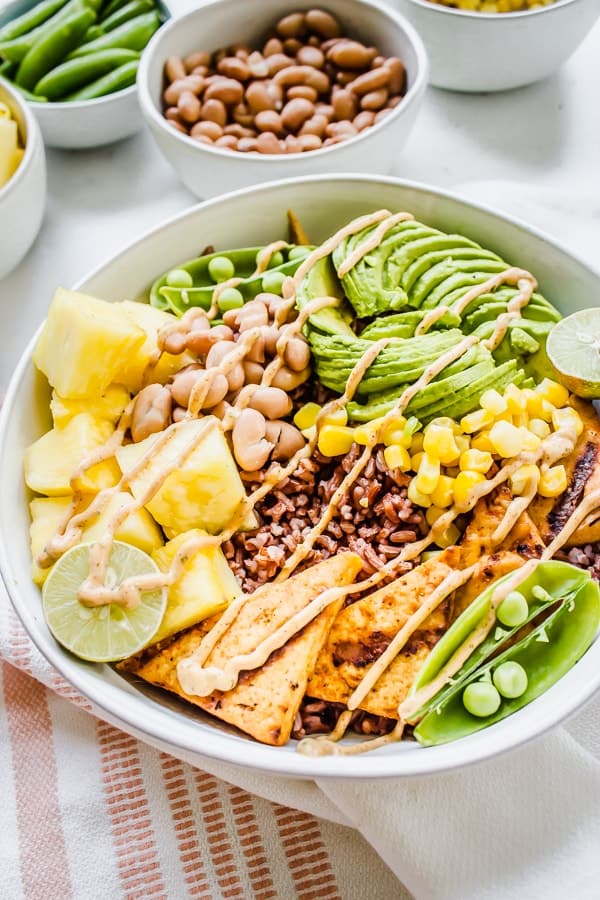 Chipotle Pineapple Ranch Rice Bowls