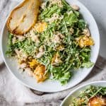 Roasted Squash + Pear Arugula Salad