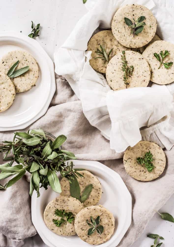 Savory Shortbread Herb Biscuits