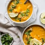 curried butternut squash and lentil soup