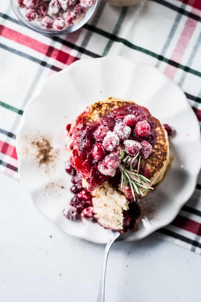 Holiday Nog Protein Pancakes