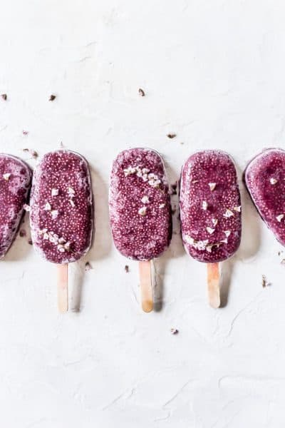 Pineapple Coconut Açaí Chia Ice Pops - Healthy Little Vittles