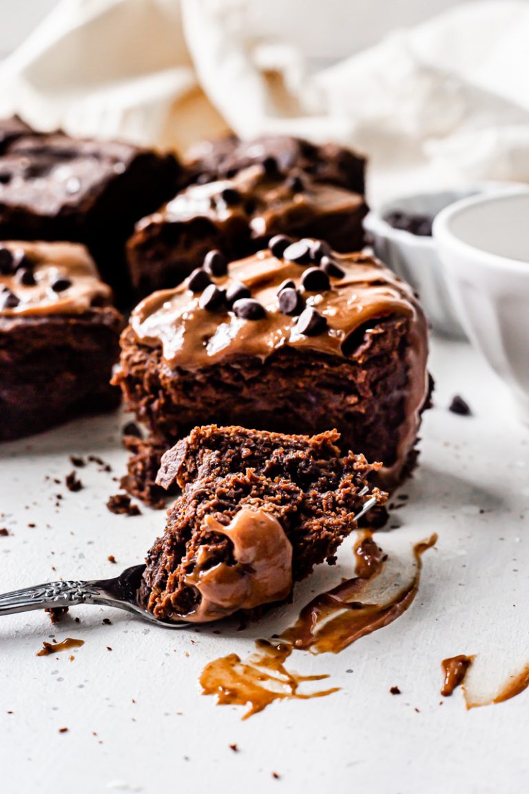 Salted Caramel Brownie Cake Healthy Little Vittles