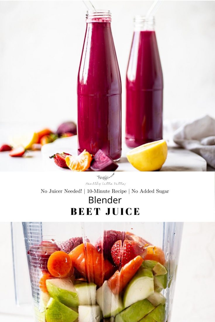 HOW TO MAKE BEET JUICE WITH A BLENDER