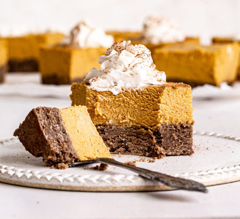 vegan gluten free pumpkin cheesecake bars