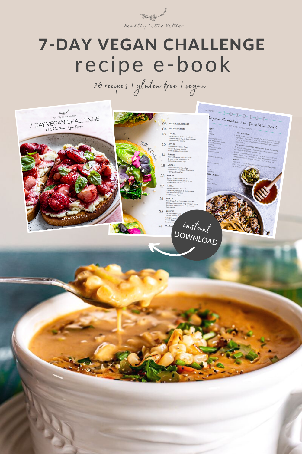 7-Day Vegan Challenge Recipe eBook - Healthy Little Vittles