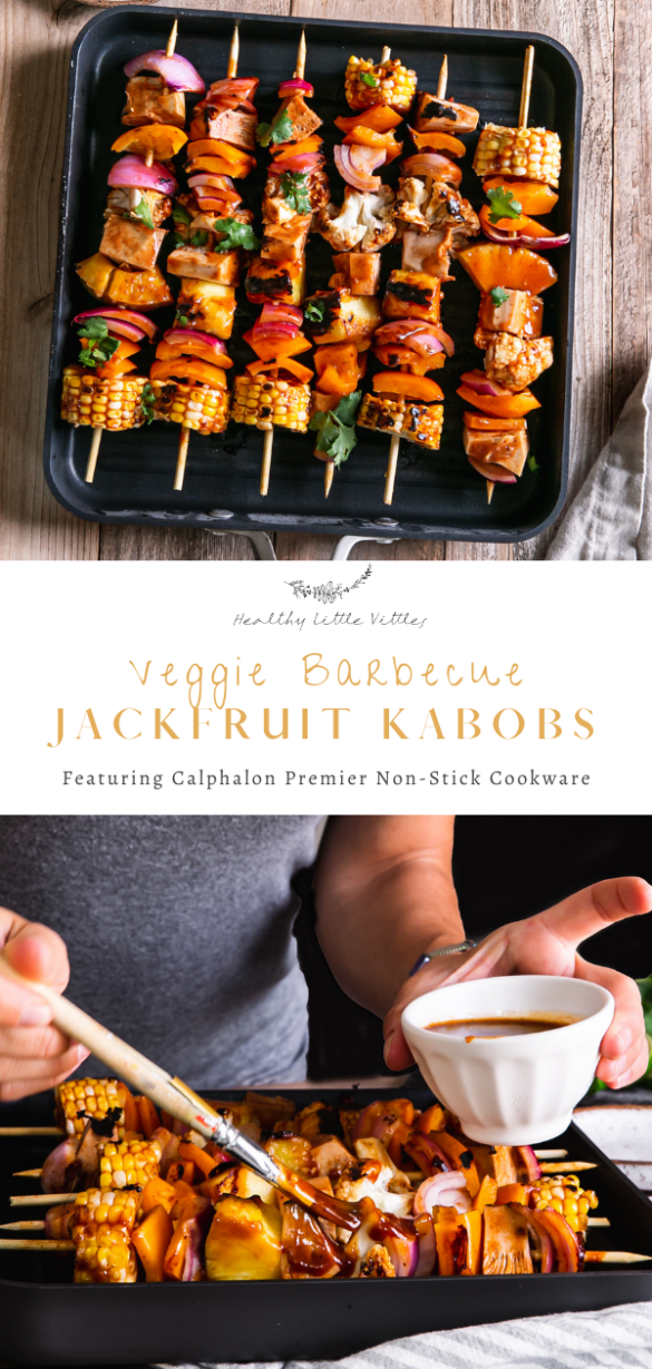 Veggie Barbecue Jackfruit Kabobs - Healthy Little Vittles