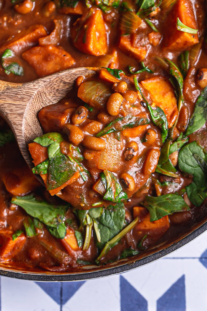 Sweet Potato Curry with Black Eyed Peas and Spinach Healthy Little