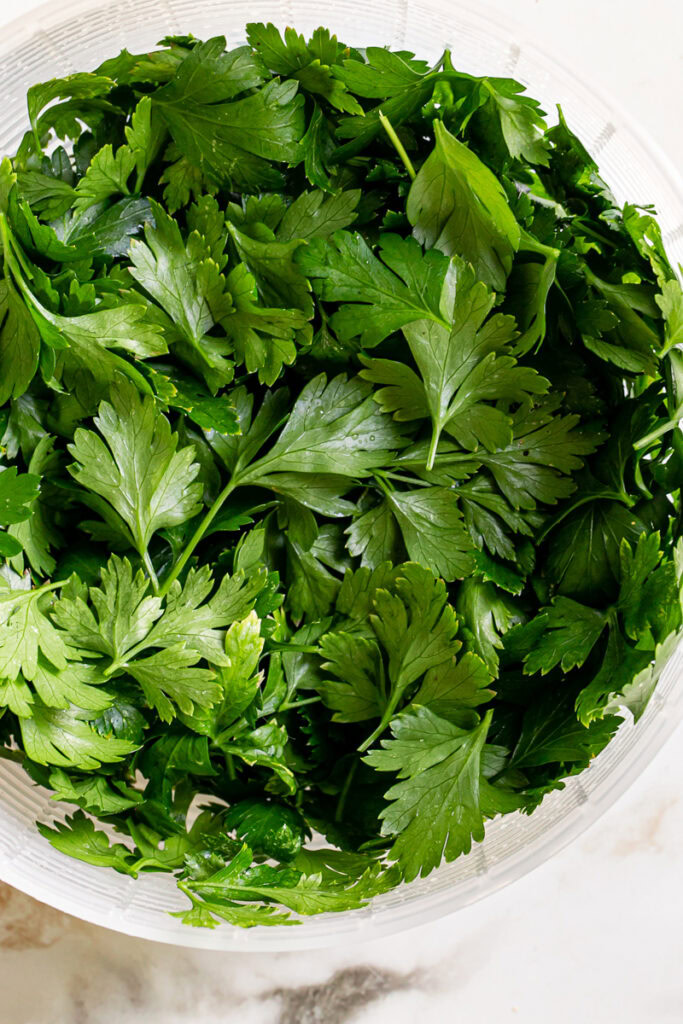 fresh Italian parsley leaves