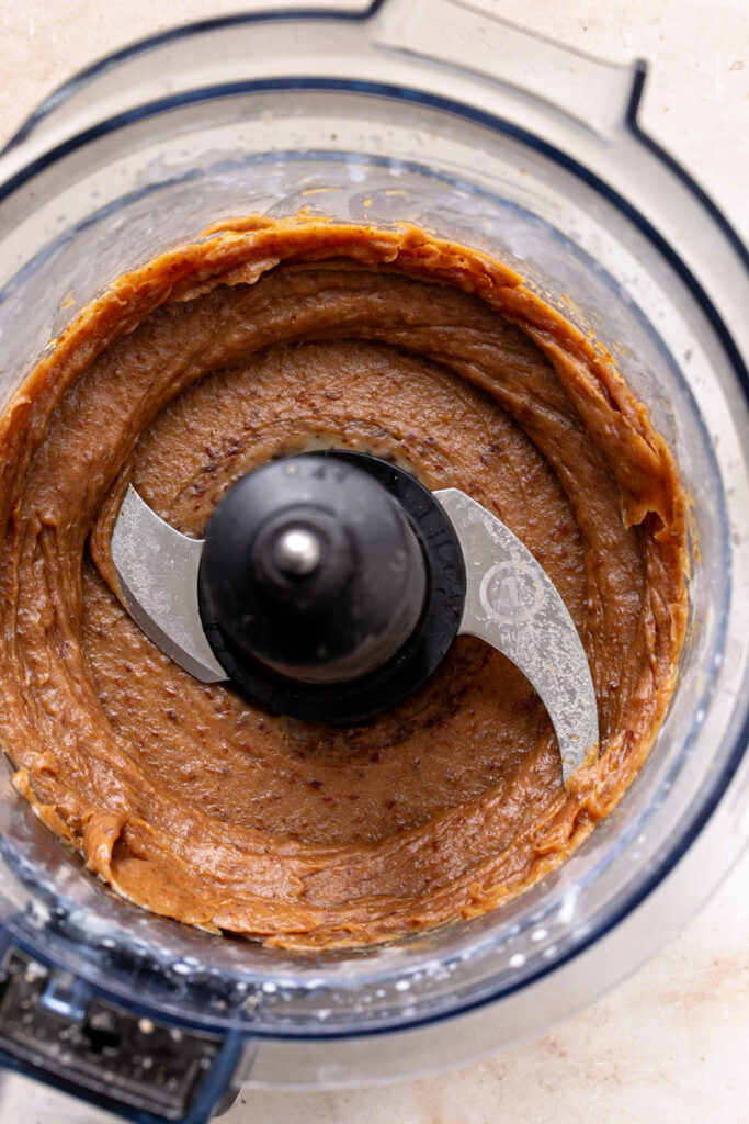 date caramel blend in a a food processor