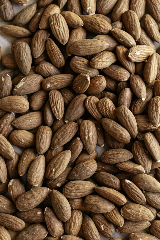 whole almonds.