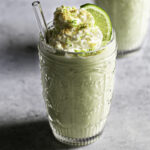 two glasses of key lime pie smoothie.