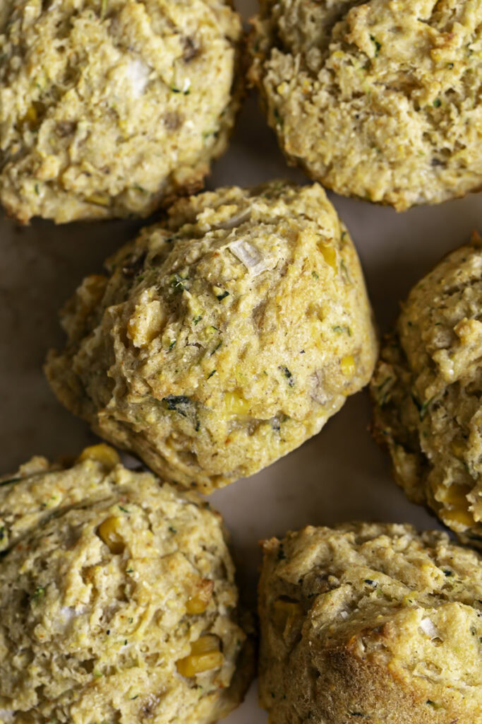 zucchini cornbread muffins.